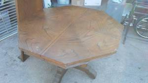 lot 105 image: Octagon Table and Leaf.