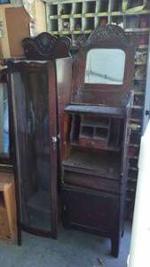lot 118 image: Writing Desk Cabinet -Antique