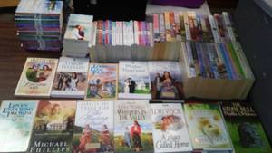 lot 198 image: Romance Books in Covered Tote.