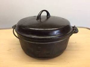 lot 87 image: Cast Iron Pot with Cover Lid