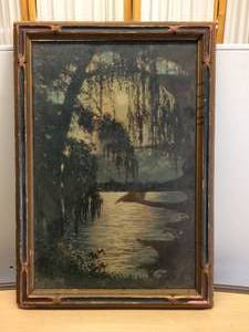 lot 32 image: Antique Picture In Antique Frame