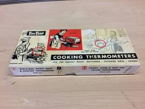 lot 54 image: Vintage TruTemp Cooking Thermometers With Original Box