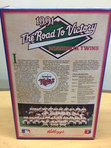lot 70 image: Kellogs 1991 World Champions Frosted Flakes Cereal Box Limited Edition Minnesota Twins Package - Cereal ETC Removed