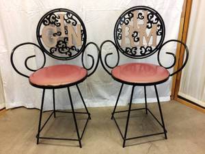 lot 20 image: Unique Mid Century Modern&nbspArthur Umanoff for Shaver Howard, circa 1960&nbspGin Rum Chairs That We Believe Used To Be Barstools - Great Vintage Condition