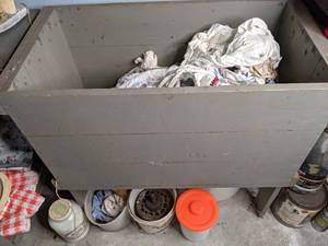 Handcrafted Wood Tub with Rags, Emerson Motor&nbsp