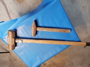 Heavy Duty Sledge Hammer and Metal Mallet