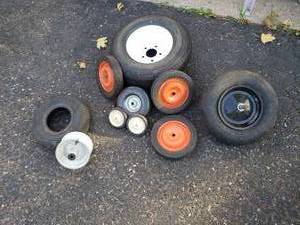 Assortment of Small Wheels for Shop Garden Tools&nbsp