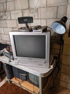 Large Lot of Electronics Apex Converter Boxes, Emerson, Magnavox, Dolby Digital, and More