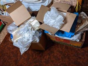 Large Assortment of Plastic Shopping Bags