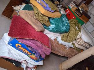 Eclectic Lot of Bedding, Cushions, and More.&nbsp
