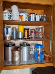 Kitchenware Vintage Glassware, Mugs, Canisters, and More