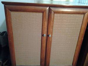 Beautiful Vintage Cabinet with Ukrainian Vinyl Records&nbsp