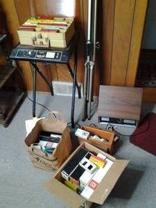 Vintage Compco Photographic Custom Table Projector, Slides, and More