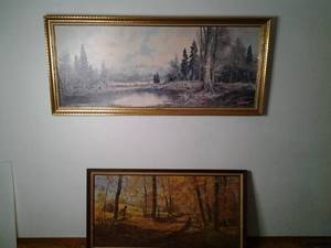 Stunning Vintage Hartland Young Framed Painting and Lorenz Framed Painting&nbsp