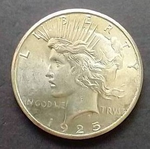 1925 Peace Dollar