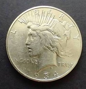 1934-S Peace Dollar