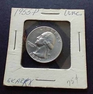 Uncirculated 1955 Silver Washington Quarter