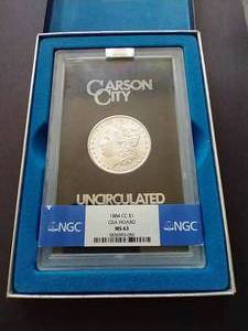 1884-CC Morgan - GSA Hoard - MS63 With COA & Box