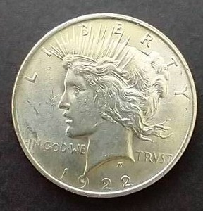 1922 Peace Dollar
