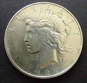 1927-D Peace Dollar