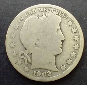 1902-O Barber Half Dollar