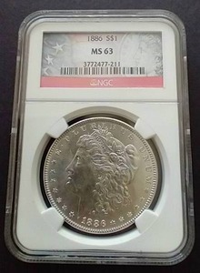 1886 Morgan Dollar - MS63