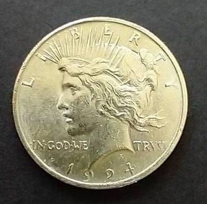 1924 Peace Dollar