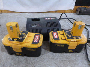 Ryobi 18V Batteries and Charger