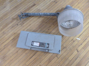 Fuse Box and Outdoor Light