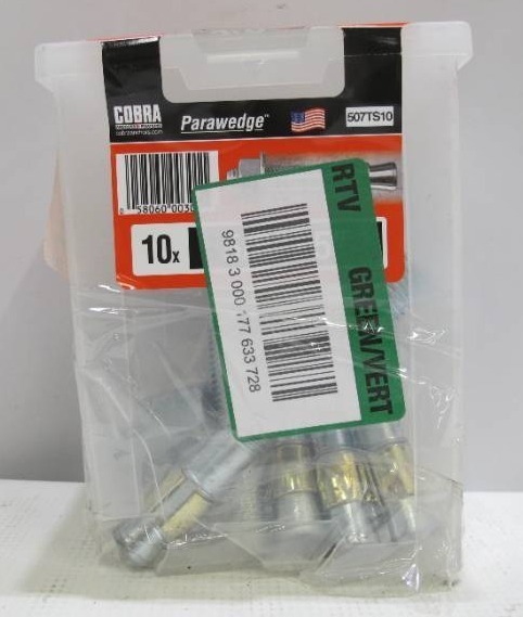 lot 813 image: Cobra Anchors 58-in x 5-in Parawedge Anchor (10-Pack)