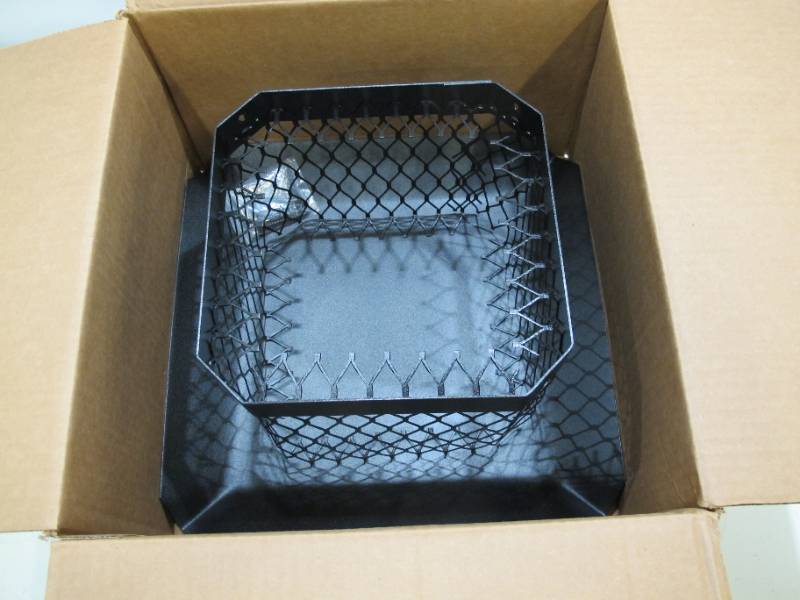 lot 800 image: Master Flow 9 in. x 9 in. Galvanized Steel Fixed Chimney Cap in Black