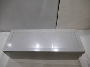 lot 725 image: Hampton Bay Courtland Sterling Gray Finish Laminate Shaker Stock Assembled Wall Kitchen Cabinet 15 in. x 42 in. x 12 in.