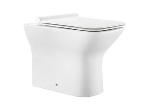 lot 703 image: Swiss Madison Carre Wall Mounted Elongated Toilet Bowl Only