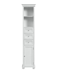 lot 707 image: Home Decorators Hampton Harbor 15 in. W x 10 in. D x 67-12 in. H Linen Cabinet in White