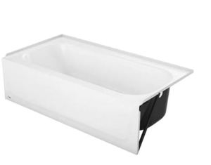 lot 710 image: Bootz Industries Maui 60 in. Right Drain Rectangular Alcove Soaking Bathtub in White