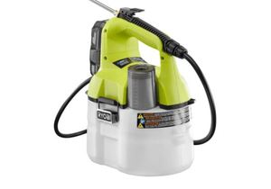 lot 745 image: Ryobi ONE 18V Cordless Battery 1 Gal. Chemical Sprayer with 1.3 Ah Battery and ChargerRyobi