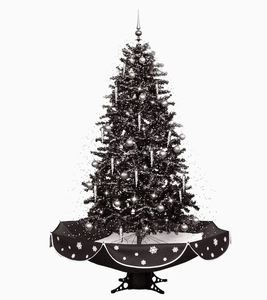 lot 749 image: Fraser Hill Farm 75-in Musical Electrical Outlet Snowy Christmas Tree