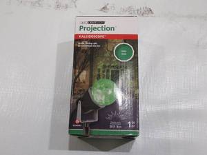 lot 938 image: Gemmy Green Lightshow Projection Kaleidoscope Outdoor Yard Stake Holiday Decoration