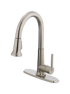 lot 941 image: OAKBROOK 4877338 TUCANA Motion Activated Kitchen Faucet Brushed Nickel