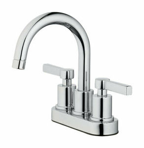 lot 949 image: OakBrook 67703W-6101 Verona Two Handle Lavatory Pop-Up Faucet Chrome