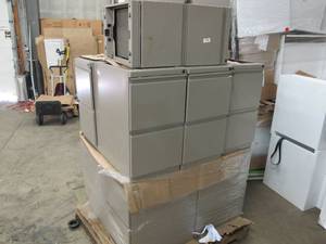 lot 114 image: Pallet of 11 2 Drawer Filing Cabinets