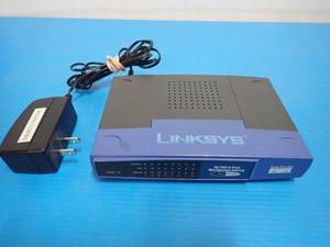 lot 49 image: Linksys 8-Port 10100 workgroup switch with 6ft CAT-5e cable