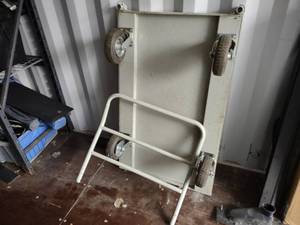 Steel Platform Cart, Pneumatic Whee...