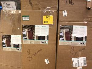 Lot of Assorted Ply Gem . Raised Panel Polypropylene Shutters Pair Customer Returns See Pictures