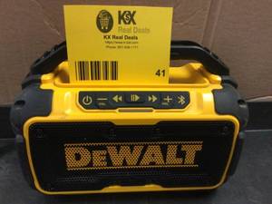 DEWALT 20-Volt MAX Bluetooth Speaker&nbsp&nbspCustomer Returns See Pictures&nbsp