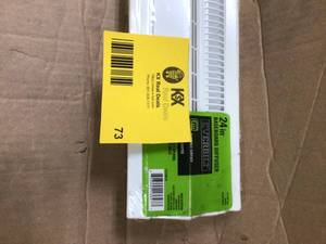 Everbilt 24 in. 1-Way Deluxe Steel Baseboard Register in White&nbsp&nbspCustomer Returns See Pictures&nbsp