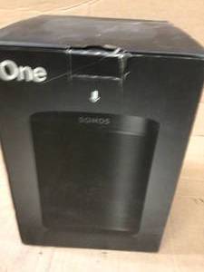 Sonos - One (Gen 2) Smart Speaker with Voice Control built-in - Black ModelONEG2US1BLKSKU6333557&nbsp&nbspCustomer Returns See Pictures&nbsp