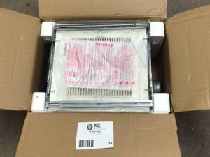 lot 34 image: Panasonic Whisper Fit EZ Quiet 80 or 110 CFM Ceiling Low Profile Dual Speed Bath Exhaust Fan &nbspCustomer Returns See Pictures 