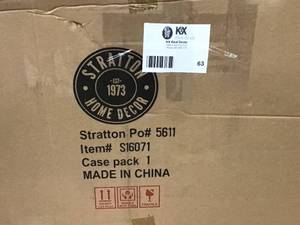 lot 63 image: Stratton Home Decor Mykonos Metal Wall Decor &nbspCustomer Returns See Pictures 