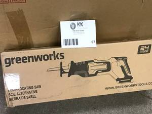 lot 67 image: 24-Volt Brushless Reciprocating Saw (Tool-Only) &nbspCustomer Returns See Pictures 